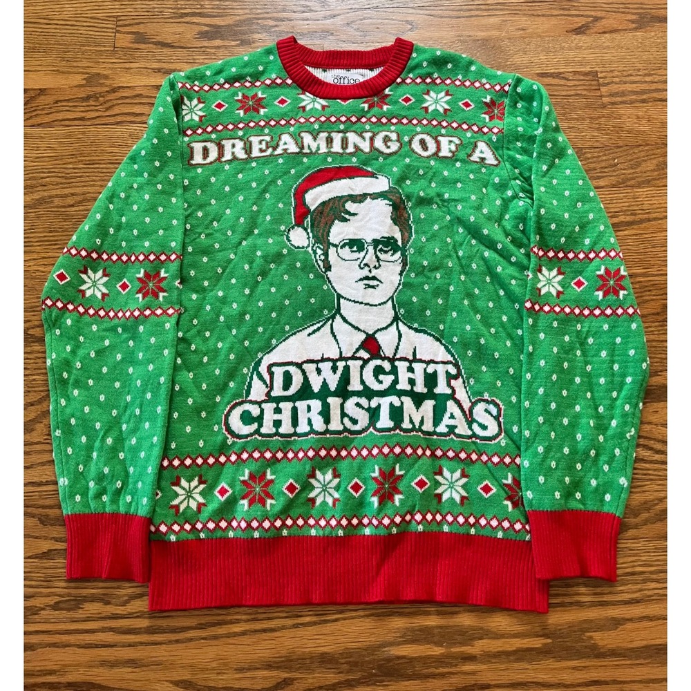 The Office Tipsy Elves Dwight Christmas Ugly Sweater Mens Medium Holiday Knit